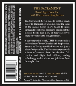 The Lost Abbey The Sacrament January 2020
