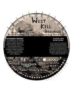 West Kill Brewing Sticks & Bricks January 2020