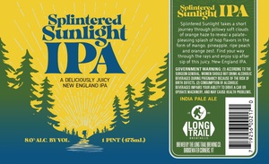 Long Trail Brewing Co. Splintered Sunlight IPA January 2020