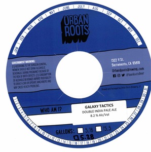 Urban Roots Brewing Galaxy Tactics