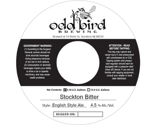 Odd Bird Brewing Stockton Bitter