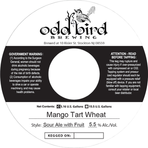 Odd Bird Brewing Mango Tart Wheat