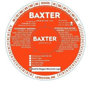 Baxter Brewing Co. Road To Reggae Mountain Lager