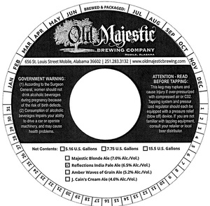 Old Majestic Brewing Company Reflections India Pale Ale February 2020