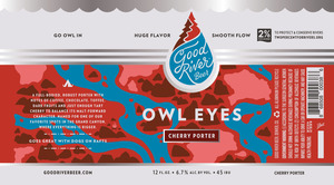 Good River Beer Owl Eyes Cherry Porter