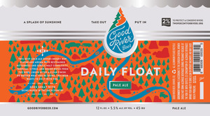 Good River Beer Daily Float Pale Ale