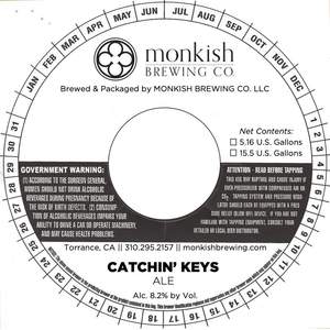 Monkish Brewing Co. LLC Catchin' Keys