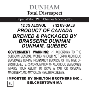 Brasserie Dunham Total Disrespect