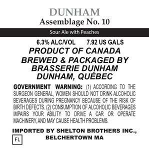 Brasserie Dunham Assemblage No. 10 January 2020