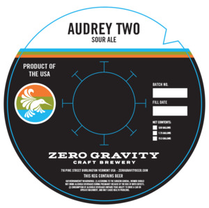 Zero Gravity Craft Brewery Audrey Two February 2020