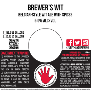 Left Hand Brewing Company Brewer's Wit