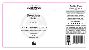 Silver Moon Brewing Dark Tranquility Rye Barrel-aged Imperial Stout February 2020