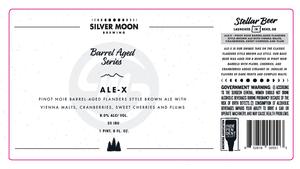 Silver Moon Brewing Ale-x Pinot Noir Barrel-aged Flanders Style Brown Ale With Vienna Malts, Cranberries, Sweet Cherries And Plums February 2020