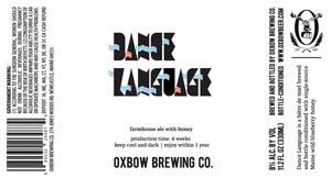 Oxbow Brewing Co. Dance Language