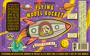 Side Lot Brewery Flying Model Rocket