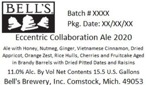 Bell's Eccentric Collaboration Ale 2020 February 2020