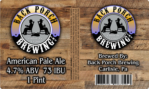 Back Porch Brewing American Pale Ale