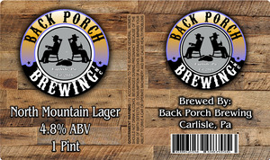 Back Porch Brewing North Mountain Lager