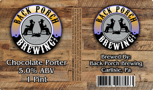 Back Porch Brewing Chocolate Porter