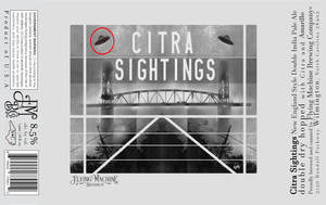 Flying Machine Brewing Company Citra Sightings New England Style Double India Pale Ale