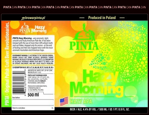 Pinta Hazy Morning February 2020