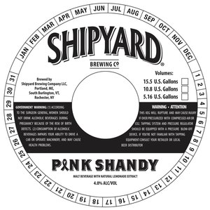 Shipyard Pink Shandy February 2020