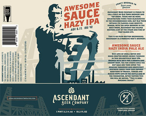 Ascendant Beer Company Awesome Sauce Hazy IPA