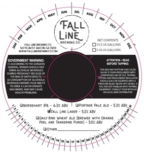 Fall Line Brewing Company Fall Line Lager