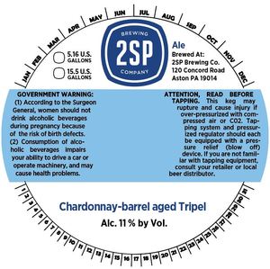 2sp Brewing Comapny Chardonnay Barrel-aged Tripel
