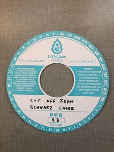 Ever Grain Brewing Co. Cut Off Jean Schwarz Lager