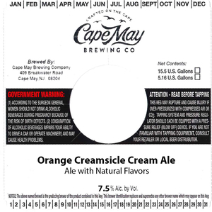 Orange Creamsicle Cream Ale February 2020