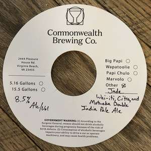Commonwealth Brewing Co Jade