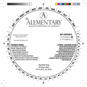 The Alementary Brewing Co. Spotted Dog