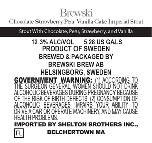 Brewski Chocolate Strawberry Pear Vanilla Cake Imperial Stout