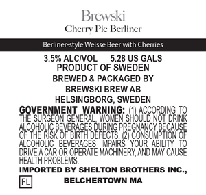 Brewski Cherry Pie Berliner