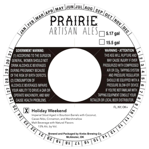 Prairie Artisan Ales Holiday Weekend February 2020