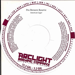Arclight Pro Brewers Reserve American Lager
