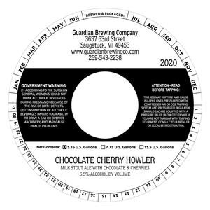 Chocolate Cherry Howler Milk Stout Ale With Chocolate And Cherries