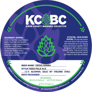 Kings County Brewers Collective Viking Samba February 2020