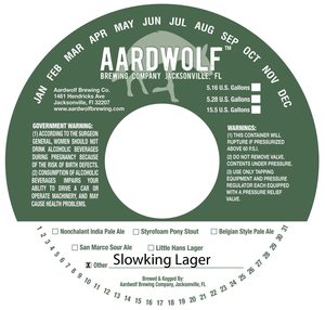 Aardwolf Brewing Company Slowking Lager
