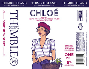 Thimble Island Brewing Company Chloe - Sour Ale Brewed With Natural Elderberry Flavors February 2020