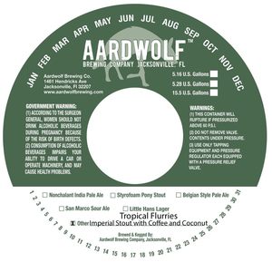 Aardwolf Brewing Company Tropical Flurries February 2020