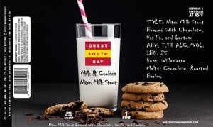 Great South Bay Brewery Milk & Cookies Nitro Milk Stout February 2020