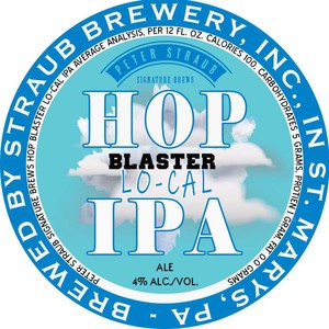 Peter Straub Signature Brews Hop Blaster Lo-cal Ipa 