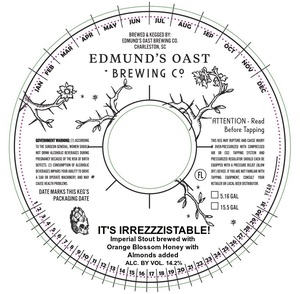 Edmund's Oast Brewing Co. It's Irrezzzistable! February 2020