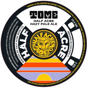 Half Acre Beer Co Tome February 2020