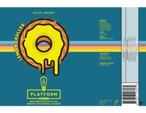 Platform Beer Co. Lemon Cruller