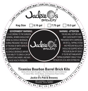 Jackie O's Tiramisu Bourbon Barrel Brick Kiln