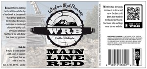 Western Red Brewing Wrb Main Line Red