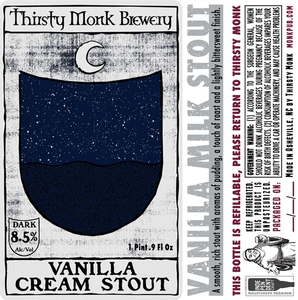 Thirsty Monk Vanilla Cream Stout March 2020